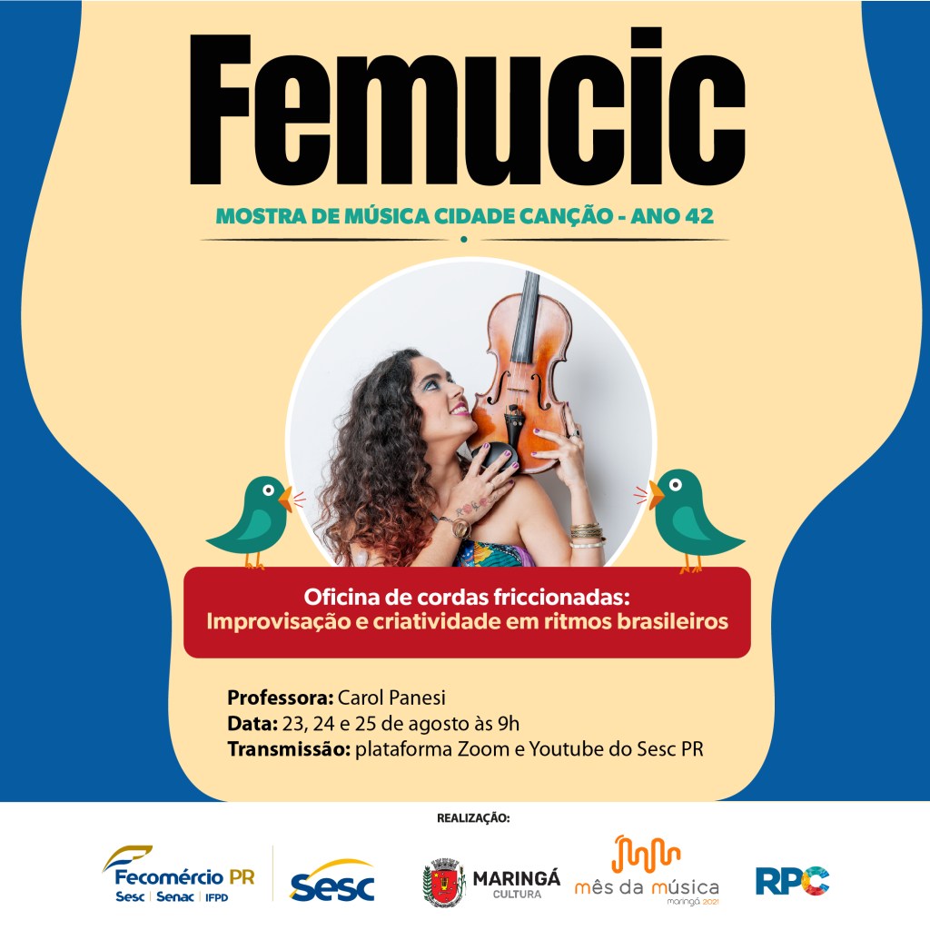 Maringá oferecerá aperfeiçoamento musical online para todo o&nbsp;Brasil